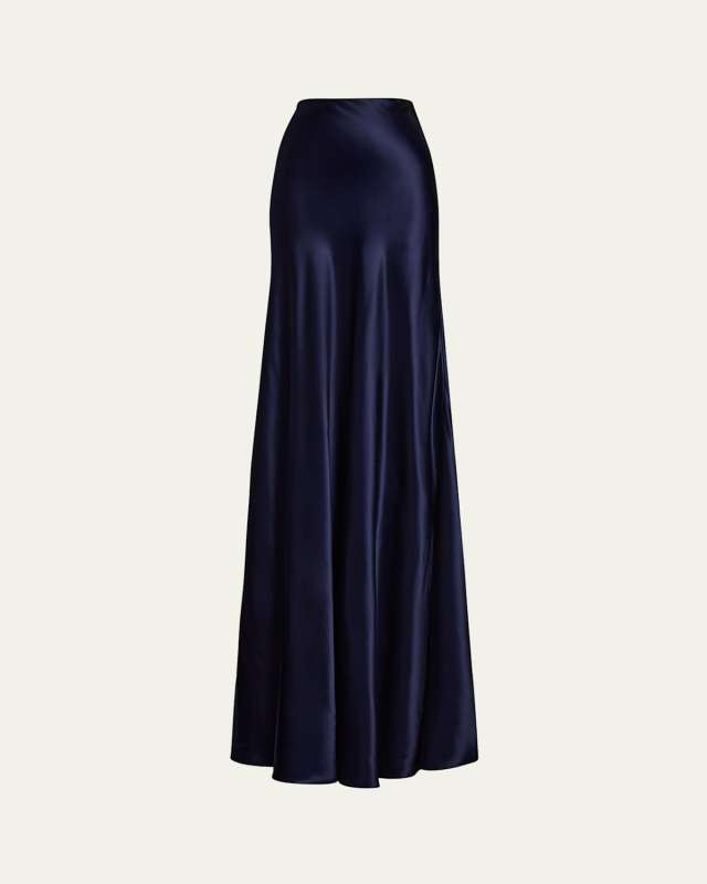 Masina Long Charmeuse Skirt